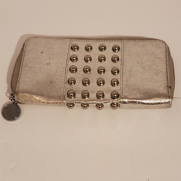 Expressions NYC Silver Studded Wallet. - Picture 1 of 5